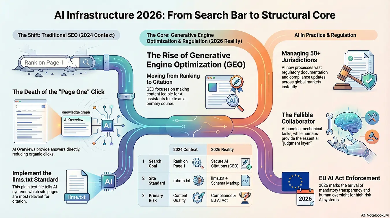 AI infrastructure in 2026 - how large language models are reshaping data analysis, search and content workflows