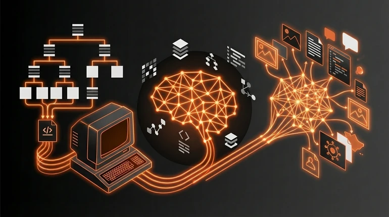 Traditional AI vs Generative AI - how they differ