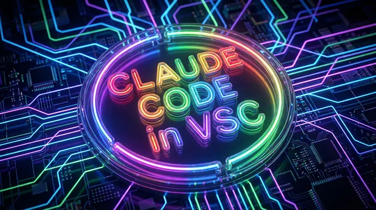 Claude Code VSC - AI coding assistant inside Visual Studio Code, shown in the editor sidebar